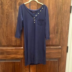 Lilly Pulitzer prima cotton navy dress size medium